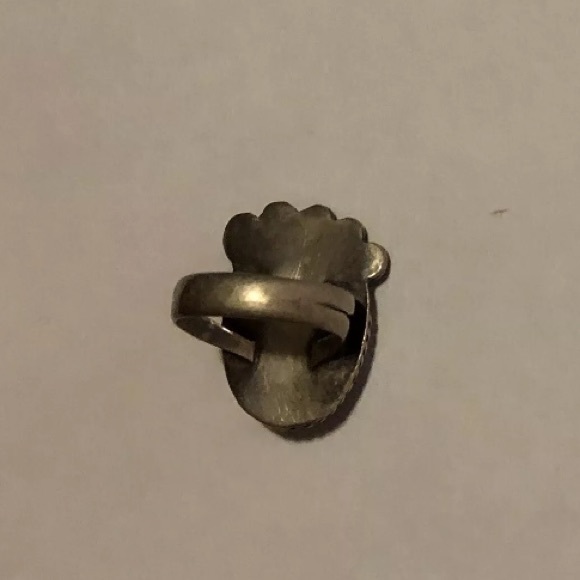 Vintage ring malachite sterling boho free jewelry - Picture 4 of 8